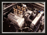 1965 Mustang Fastback FR500 Engine Framed Giclee Print