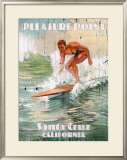 Santa Cruz Pleasure Point Framed Giclee Print