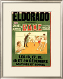 El Dorado, Matchs de Boxe Anglaise Framed Giclee Print by H. L. Roowy