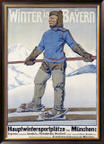 Winter in Bayern Framed Giclee Print by Erler 