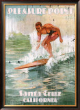 Santa Cruz Pleasure Point Framed Giclee Print
