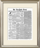 New York Times, April 10, 1865: Union Victory and Peace, Surrender of General Lee Framed Giclee Print