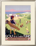 Golf de la Soukra, Tunis Framed Giclee Print by Roger Broders