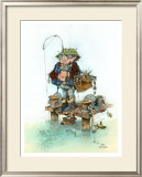 Bait & Wait Framed Giclee Print by Gary Patterson