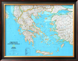 Map of Greece Poster