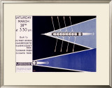 London Underground, Rowing Framed Giclee Print