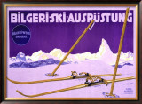 Bilgeri, Ski Ausrustung Framed Giclee Print