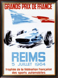 Grand Prix de France, Reims, 1964 Framed Giclee Print