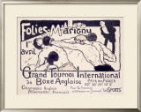 Folies-Marigny, Tournoi de Boxe Framed Giclee Print by Charles Genty