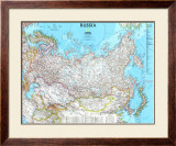 Map of Russia Prints