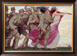 Italian Sempre Avanti Propaganda Poster Lámina giclée enmarcada Italian Sempre Avanti Propaganda Poster Lámina giclée enmarcada