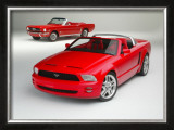 Ford Mustang Convertibles Framed Giclee Print