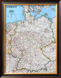 Map Germany Prints