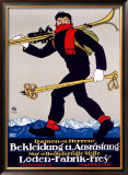 Bekleidung u. Ausrustung Framed Giclee Print by Henel 