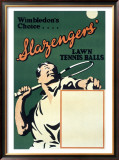 Wimbledon Slazenger Tennis Ball Framed Giclee Print
