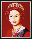 Reigning Queens: Queen Elizabeth II of the United Kingdom, c.1985 (Light Outline) Art by Andy Warhol