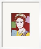 Reigning Queens: Queen Elizabeth II of the United Kingdom, c.1985 (Dark Outline) Prints by Andy Warhol