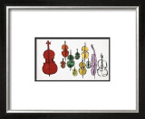 Eleven String Instruments, c.1957 Posters by Andy Warhol