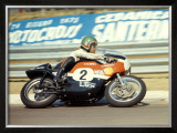 Aermacchi GP Motorcycle Framed Giclee Print by Giovanni Perrone