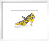Yellow Pattern Shoe, c.1955 Poster by Andy Warhol