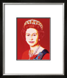 Reigning Queens: Queen Elizabeth II of the United Kingdom, c.1985 (Light Outline) Prints by Andy Warhol