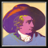 Goethe Red and Black Posters by Andy Warhol