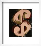 Dollar Sign, c.1982 (beige and red) Posters by Andy Warhol