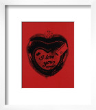 Heart, c.1984 (I Love You) Posters by Andy Warhol