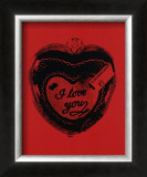 Heart, c.1984 (I Love You) Prints by Andy Warhol