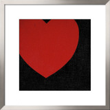 Heart, c.1979 (Red on Black) Prints by Andy Warhol