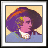 Goethe Red and Black Poster by Andy Warhol