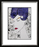 Female Head with Stamps, c.1959 Prints by Andy Warhol