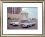 1955 and 1980 Ford Thunderbird Framed Giclee Print