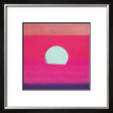 Sunset, c.1972 (hot pink, purple, red, blue) Art by Andy Warhol