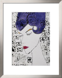 Female Head with Stamps, c.1959 Art by Andy Warhol