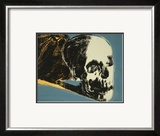 Skull, c.1976 (yellow on teal) Prints by Andy Warhol