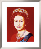 Reigning Queens: Queen Elizabeth II of the United Kingdom, c.1985 (Light Outline) Prints by Andy Warhol