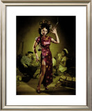 Opium Den Sailor Girl Framed Giclee Print by Richie Fahey