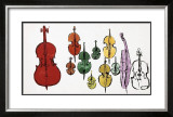 Eleven String Instruments, c.1957 Prints by Andy Warhol
