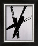 Knives, c.1981-82 (Three Black on Cream) Poster by Andy Warhol