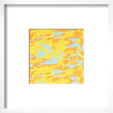 Camouflage, c.1987 (orange, yellow, blue) Posters por Andy Warhol