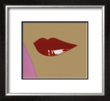 Page from Lips Book, c.1975 Print by Andy Warhol