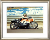 Aermacchi GP Motorcycle Framed Giclee Print by Giovanni Perrone