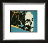 Skull, c.1976 (yellow on teal) Prints by Andy Warhol