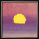 Sunset, c.1972 (pink, purple, yellow) Posters by Andy Warhol