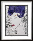Female Head with Stamps, c.1959 Prints by Andy Warhol