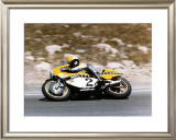 Roberts Yamaha Laguna Seca GP Framed Giclee Print by Jerry Smith