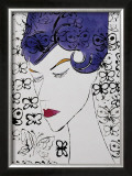Female Head with Stamps, c.1959 Art by Andy Warhol