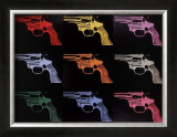 Gun, c.1982 (many/rainbow) Posters by Andy Warhol
