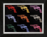 Gun, c.1982 (many/rainbow) Pôsters por Andy Warhol